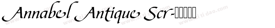 Annabel Antique Scr字体转换